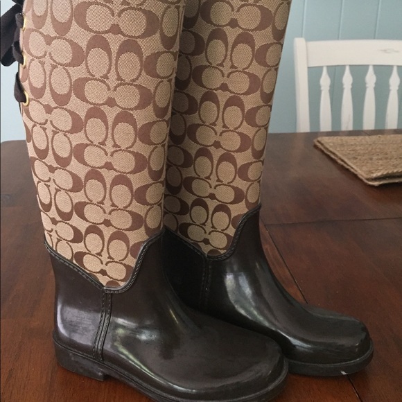 Coach rain boots - Picture 1 of 5